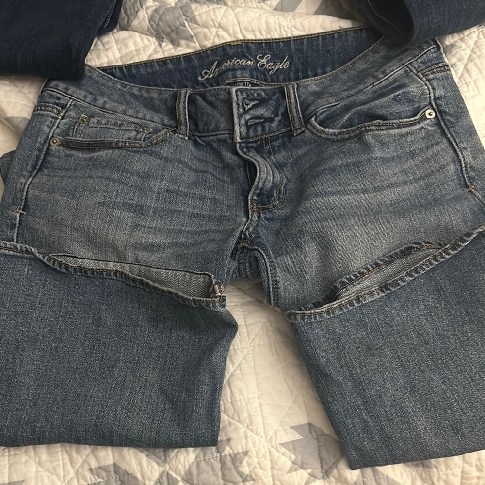 American Eagle Outfitters Blue Straight Leg Jeans